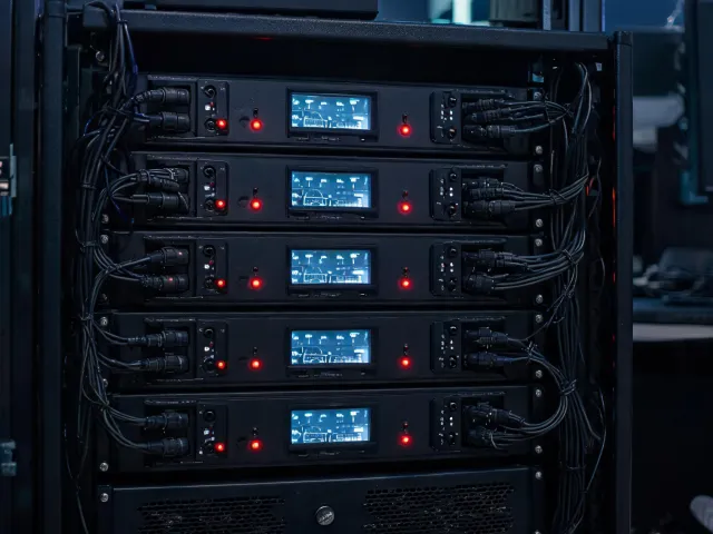 Professional amplifier rack